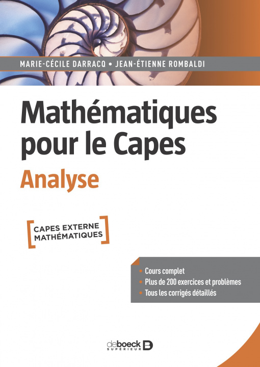 Kniha Mathématiques pour le Capes - Analyse DARRACQ