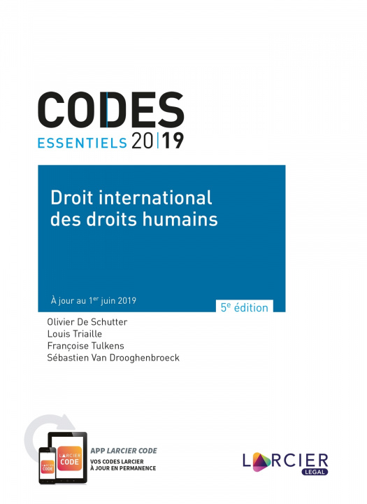 Kniha Code essentiel - Droit international des droits humains Olivier De Schutter