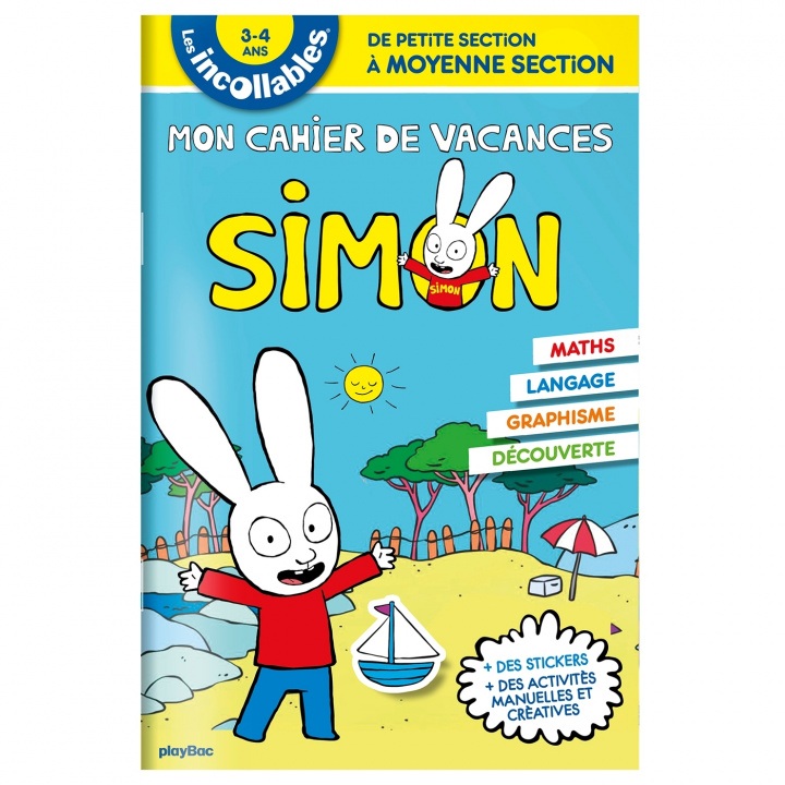 Kniha INCOLLABLES - CAHIER VACANCES SIMON - PS MS 