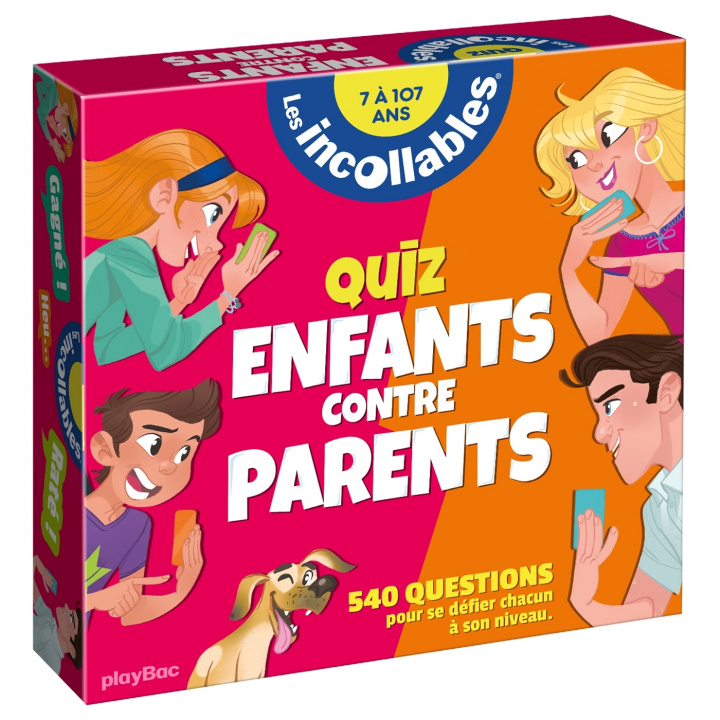 Kniha Boîte Quiz - Incollables Famille - Enfants vs Parents 