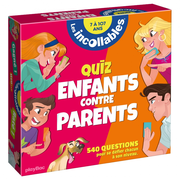 Książka Boîte Quiz - Incollables Famille - Enfants vs Parents 