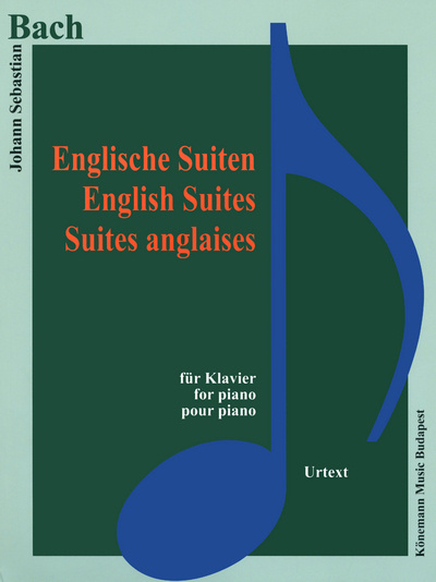 Book Partition - Bach - Suites anglaises - pour piano Johann Sebastian Bach