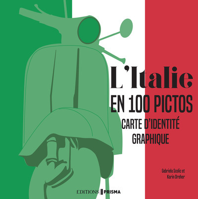 Carte L'Italie en 1001 infos - Carte d'identité graphique Gabriela Scolik