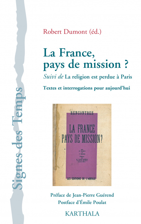 Kniha La France, pays de mission ? - textes et interrogations pour aujourd'hui Godin
