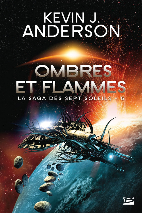 Carte La Saga des Sept Soleils, T5 : Ombres et flammes Kevin J. Anderson
