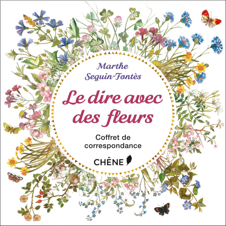 Papírenské zboží NED Coffret Le dire avec des fleurs : coffret de correspondance Marte Seguin-Fontes