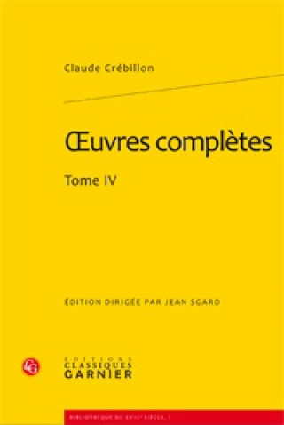 Книга oeuvres complètes Crébillon