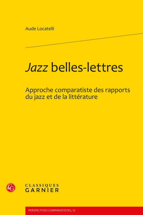 Kniha Jazz belles-lettres Locatelli
