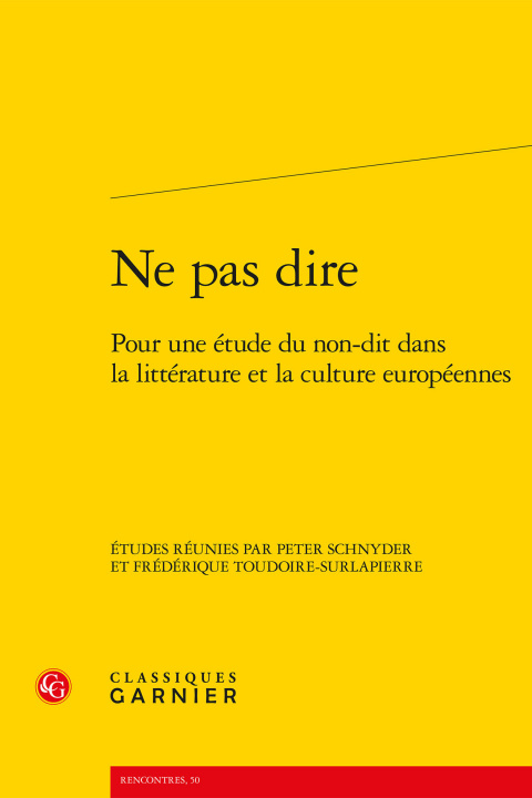 Knjiga Ne pas dire 