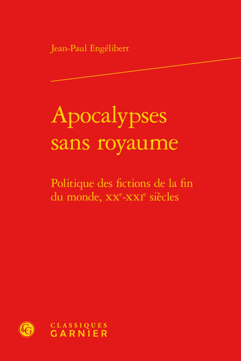 Kniha Apocalypses sans royaume Engélibert