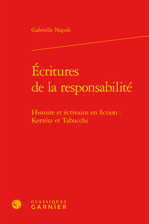 Buch Écritures de la responsabilité Napoli