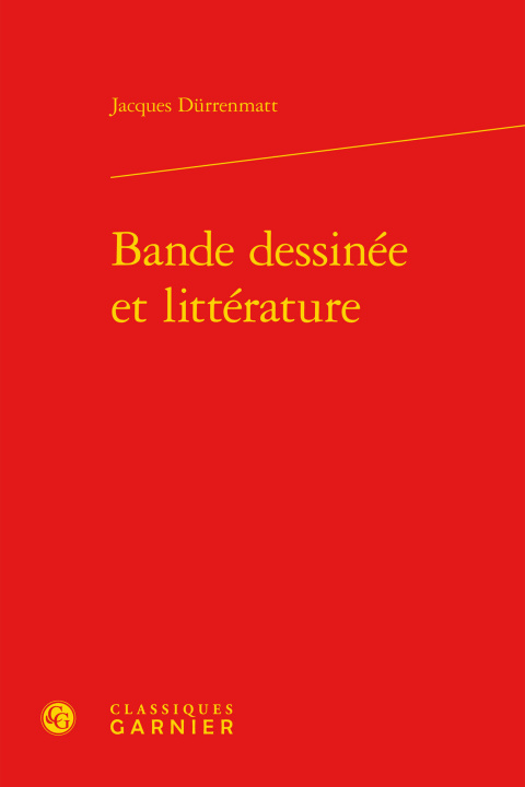 Książka Bande dessinée et littérature Dürrenmatt