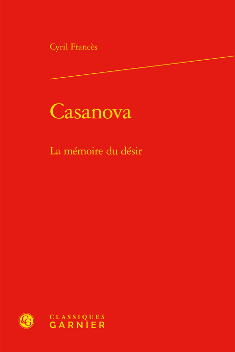 Carte Casanova Francès