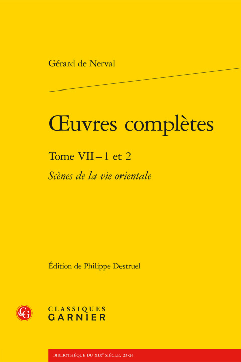 Knjiga oeuvres complètes Nerval