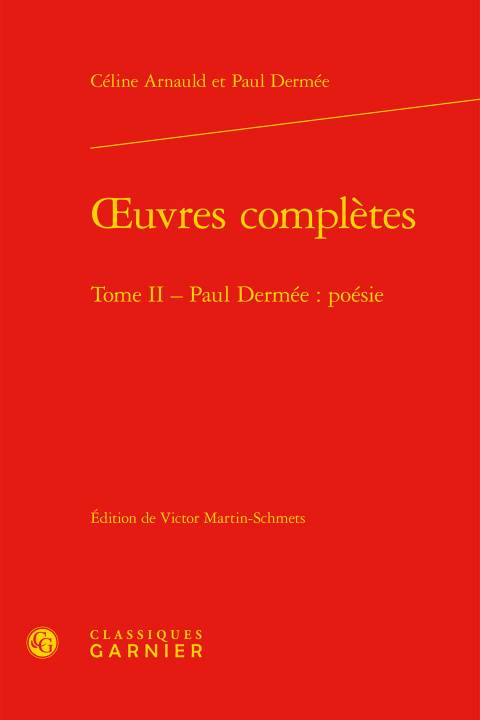 Book oeuvres complètes Dermée