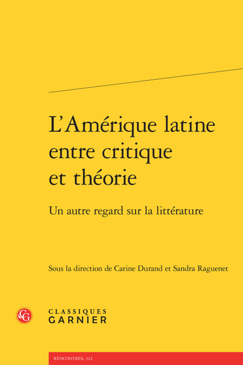 Kniha L'Amérique latine entre critique et théorie 
