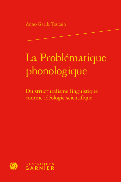 Könyv La Problématique phonologique Toutain