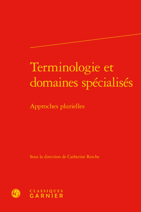 Knjiga Terminologie et domaines spécialisés 