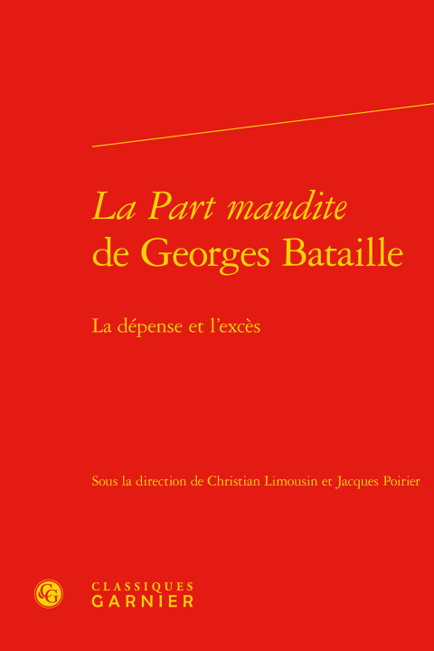 Książka La Part maudite de Georges Bataille 