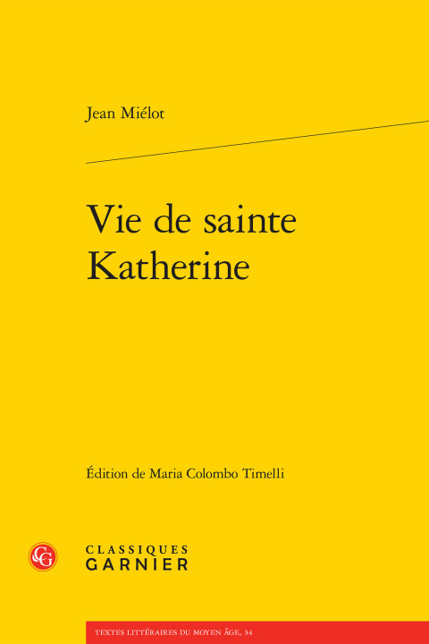 Carte Vie de sainte Katherine Miélot