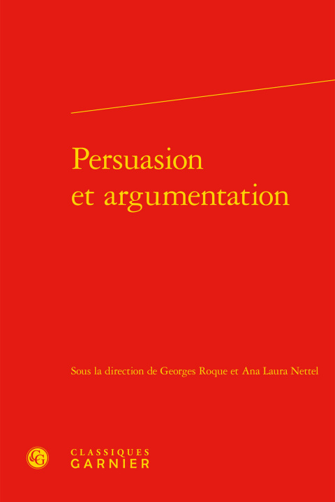 Kniha Persuasion et argumentation 