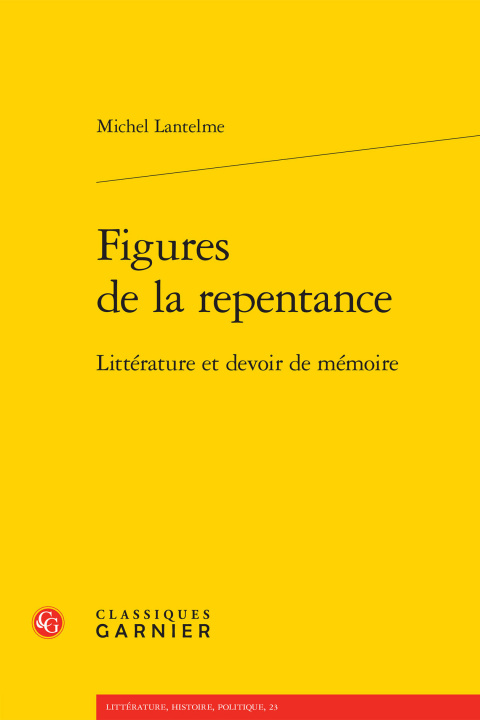 Knjiga Figures de la repentance Lantelme