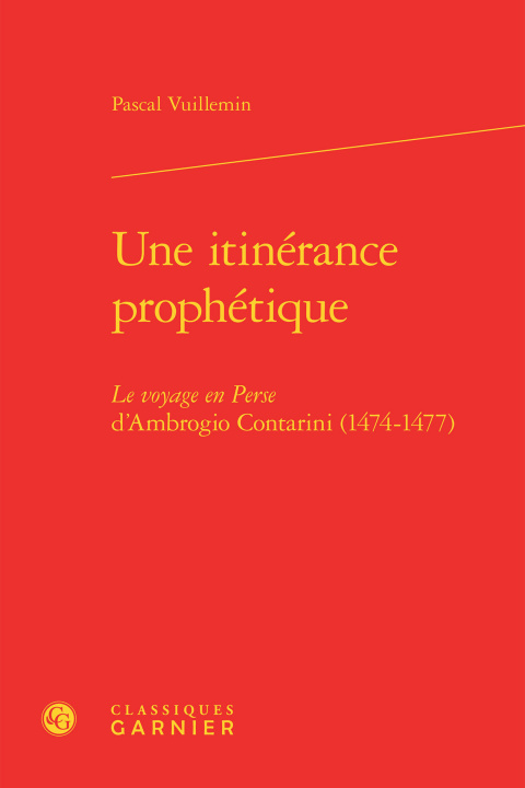 Könyv Une itinérance prophétique Vuillemin