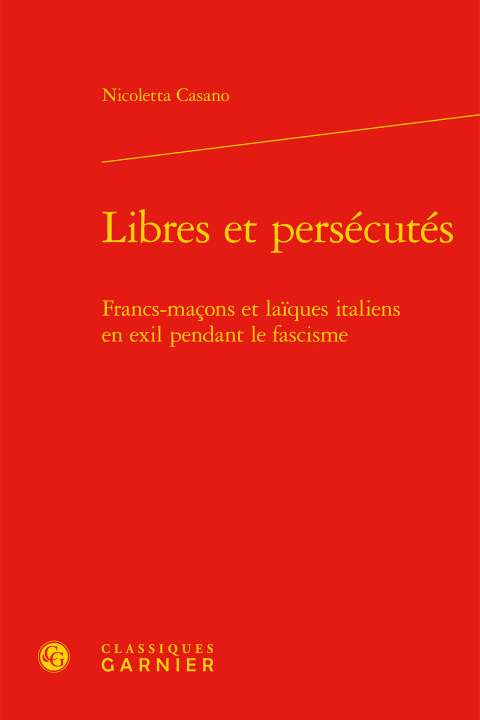 Knjiga Libres et persécutés Casano