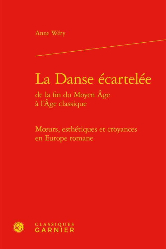 Kniha La Danse écartelée Wéry