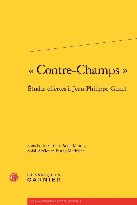 Książka « Contre-champs » 