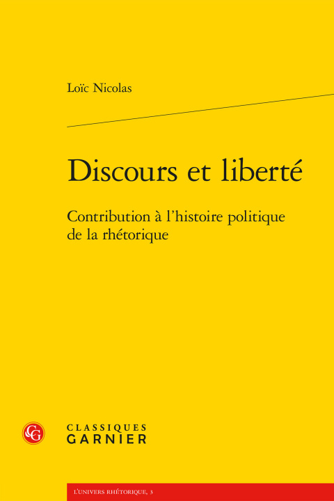 Könyv Discours et liberté Nicolas