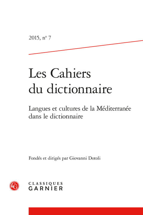 Knjiga Les Cahiers du dictionnaire 