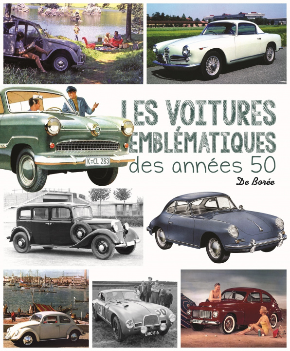 Carte Les voitures emblématiques des années 50 Huguet