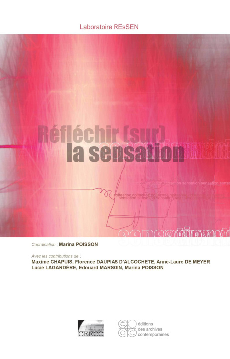 Knjiga REFLECHIR [SUR] LA SENSATION collegium