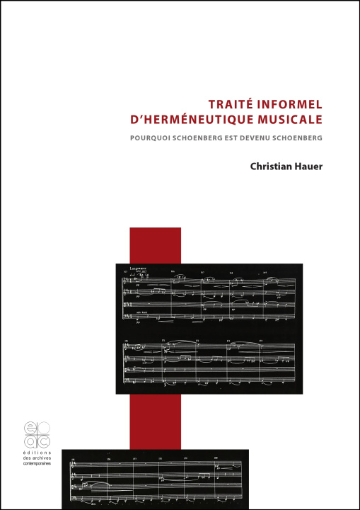 Kniha TRAITE INFORMEL D HERMENEUTIQUE MUSICALE HAUER