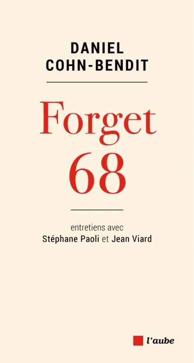 Book FORGET 68 Daniel COHN-BENDIT