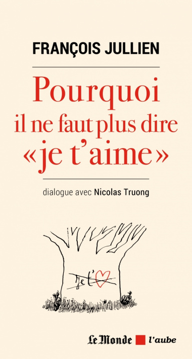 Kniha Pourquoi il ne faut plus dire "je t'aime" François JULLIEN