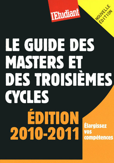 Kniha Le guide des masters et des troisièmes cycles 2010-2011 Yaël Didi
