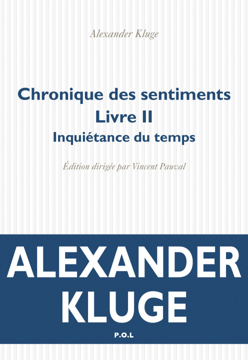 Knjiga Chronique des sentiments Kluge