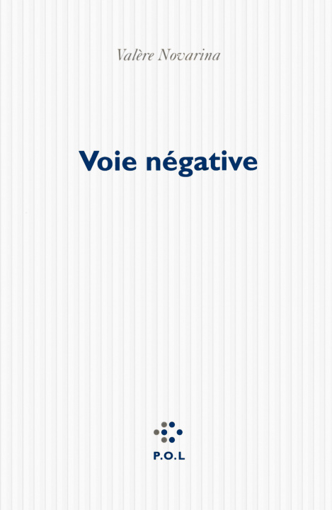 Book Voie négative Novarina