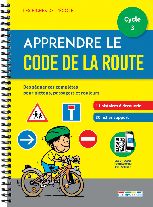 Carte Apprendre le Code de la route cycle 3 collegium