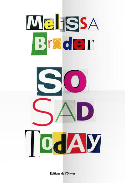Kniha So Sad Today Melissa Broder