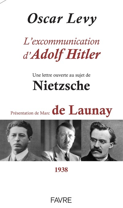 Könyv L'excommunication d'Adolf Hitler Oscar Levy