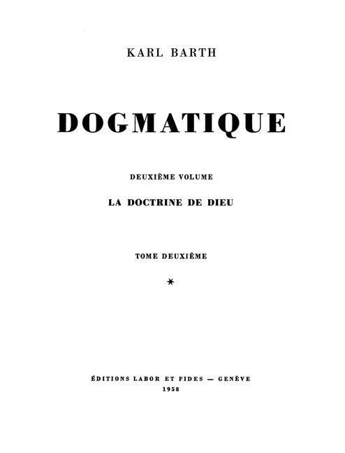 Book Dogmatique, tome 8 Karl Barth