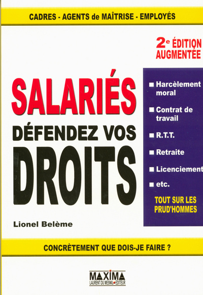 Kniha SALARIES DEFENDEZ DROITS 2ED Lionel Bélème