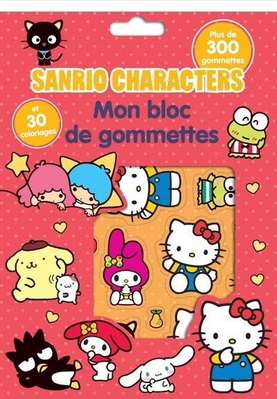 Hra/Hračka Sanrio Characters - Bloc 300 gommettes + coloriage Pimchou