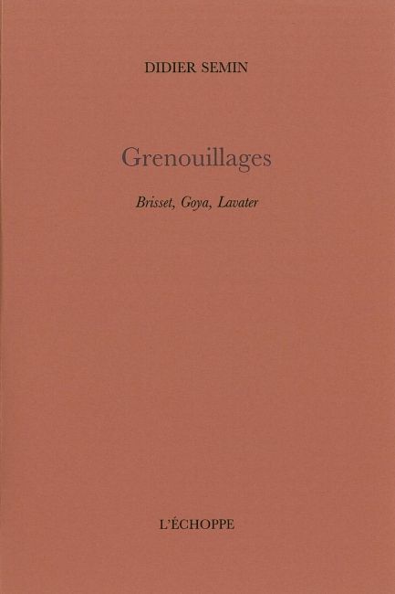 Knjiga Grenouillages Didier Semin