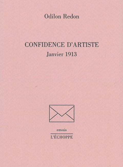 Kniha Confidence d'Artiste Odilon Redon