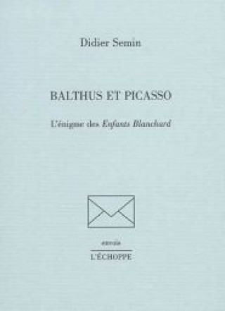 Boek Balthus et Picasso Didier Semin