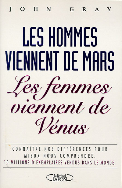 Kniha Les hommes viennent de Mars les femmes viennent de Vénus John Nicholas Gray